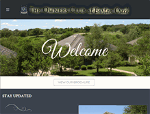 Tablet Screenshot of ownersclubbartoncreek.com